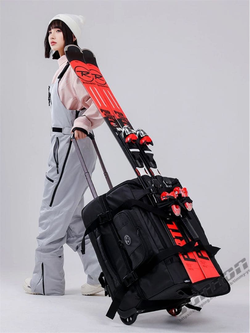 【2/14まで大幅値下げ】90L スノボ スキー 防水キャリー バッグ