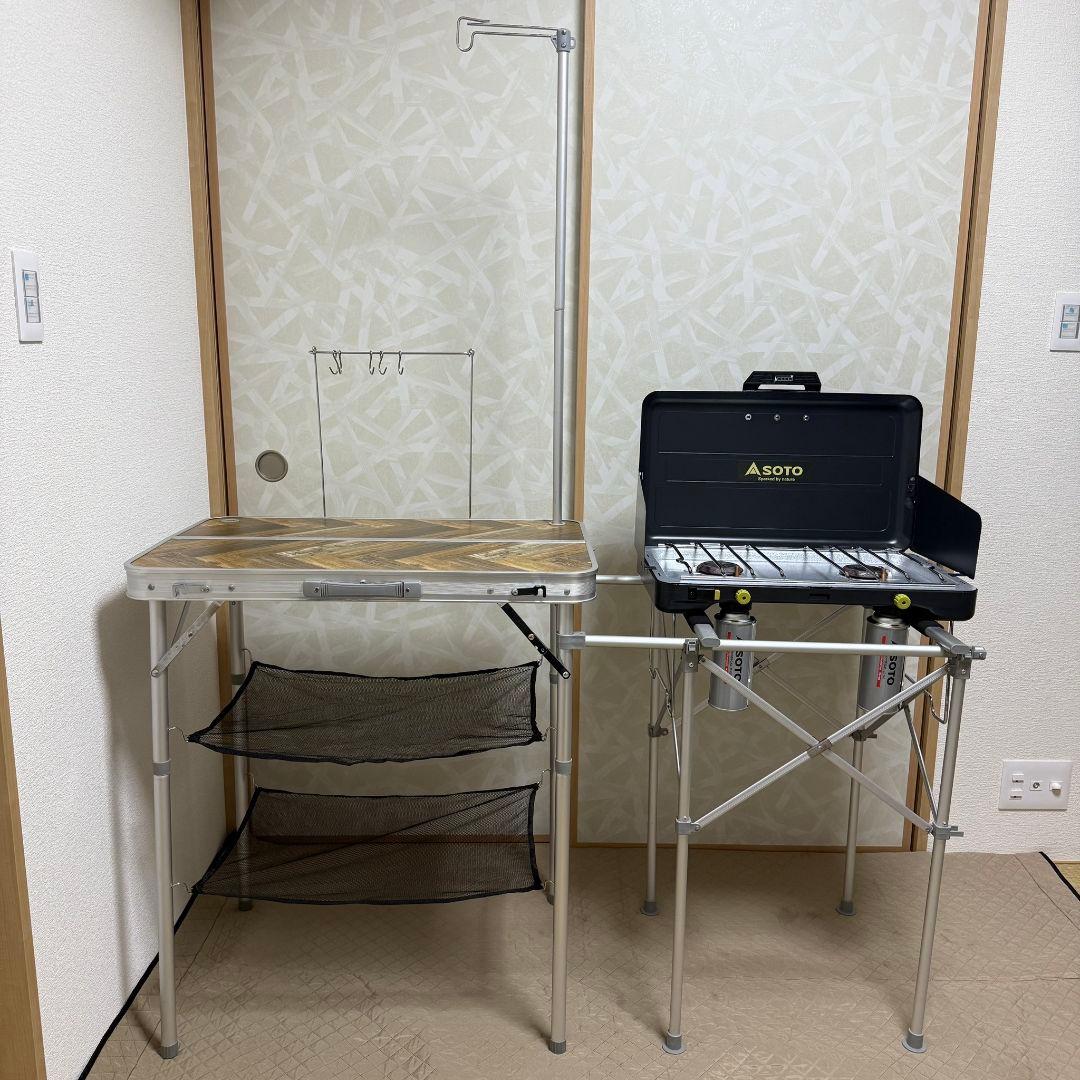 FIELDOOR キッチンテーブル SOTO ソト ２バーナー パワーブースター