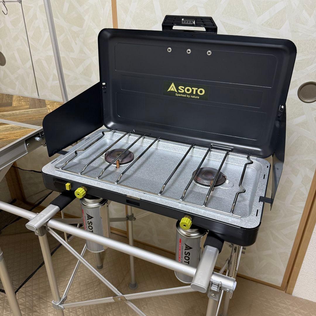 FIELDOOR キッチンテーブル SOTO ソト ２バーナー パワーブースター