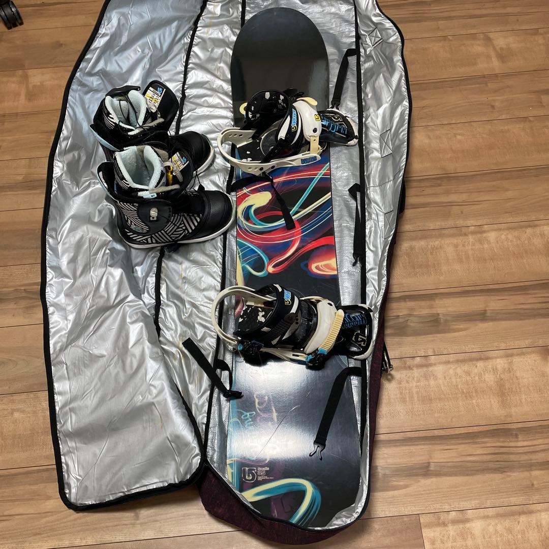 バートン custom スノーボード　130〜140cm 子供用　4点