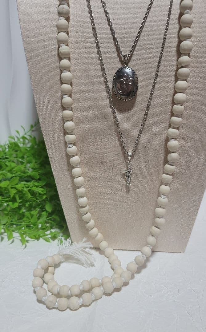 藤井風ネックレス3点セット/オーム/クリシュナ神/ニームマーラ