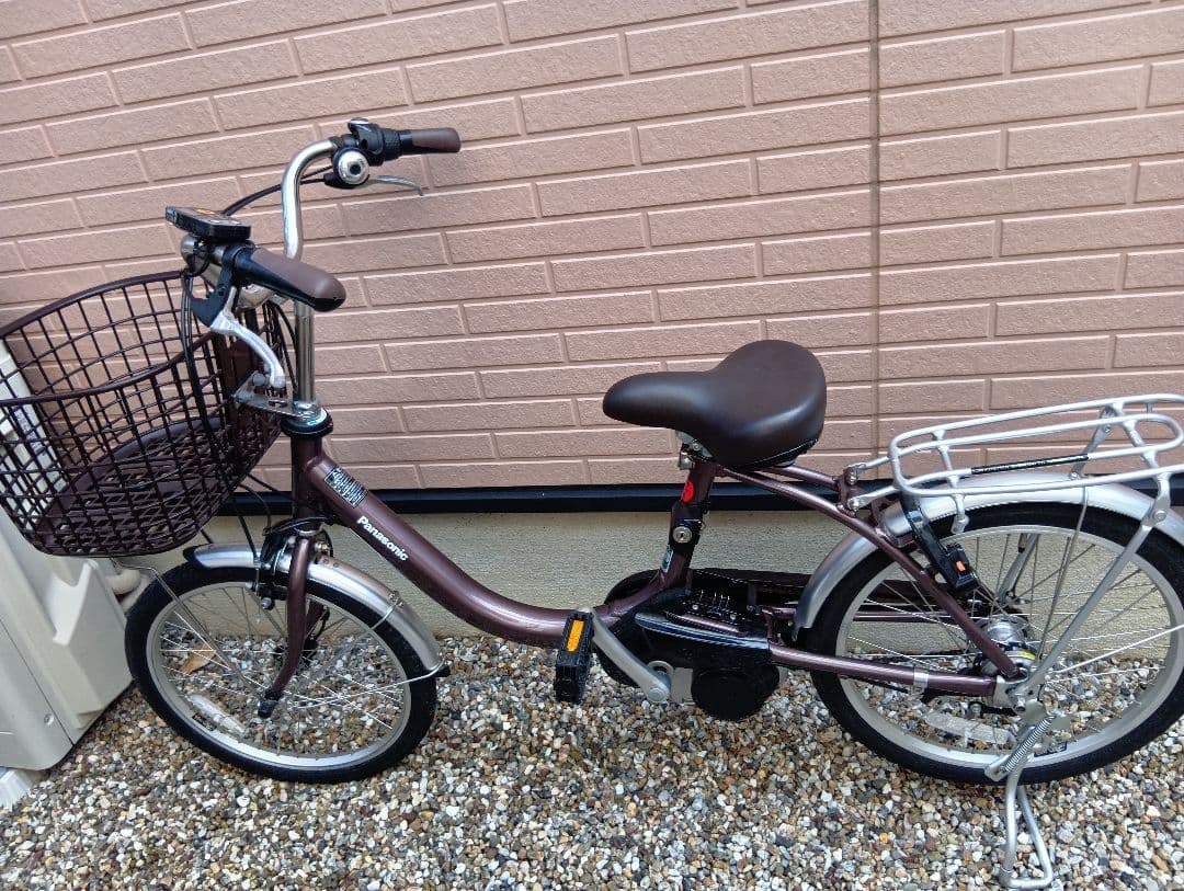 28　パナソニック　ビビL20押し歩き　電動アシスト自転車 シティタイプ