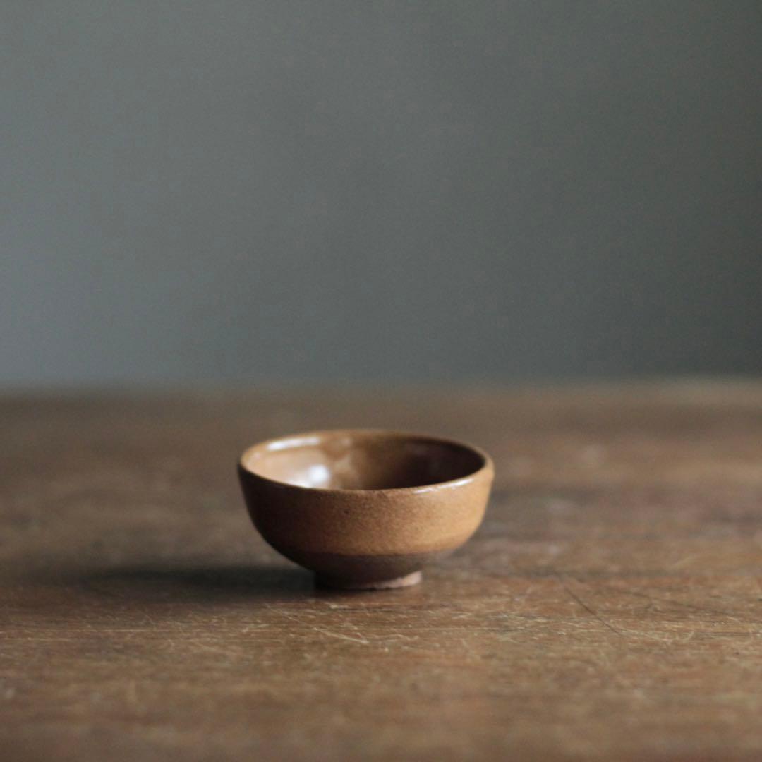 びわ色 盃 ぐい呑み ちょこ 古美術 古道具 アンティーク