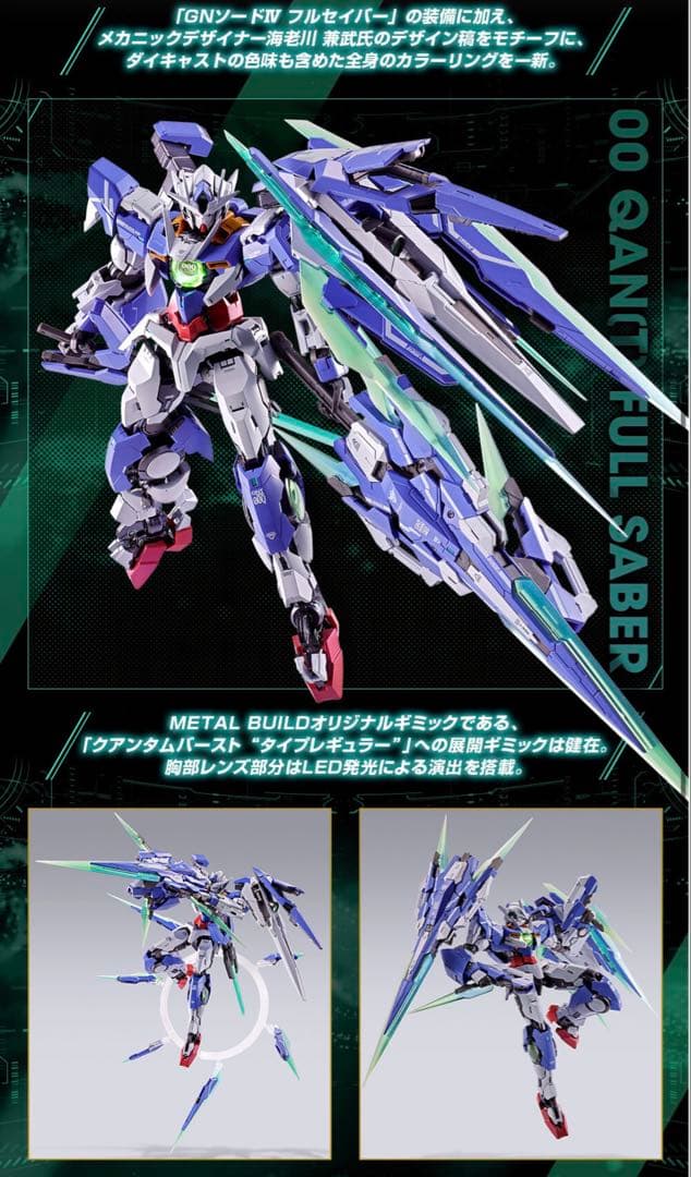 メタルビルド　LBUILD ダブルオークアンタ フルセイバー