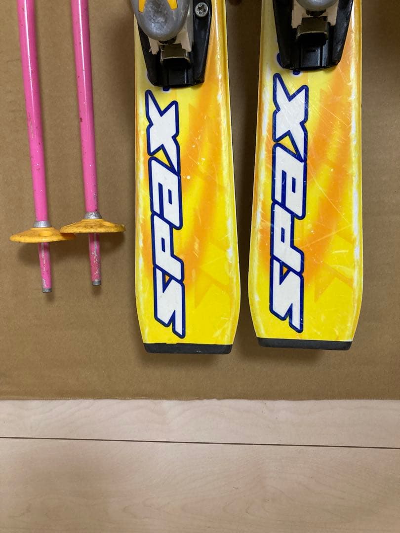 KAZAMA キッズ用 スキー板110cmブーツ22cmストック90cm セット