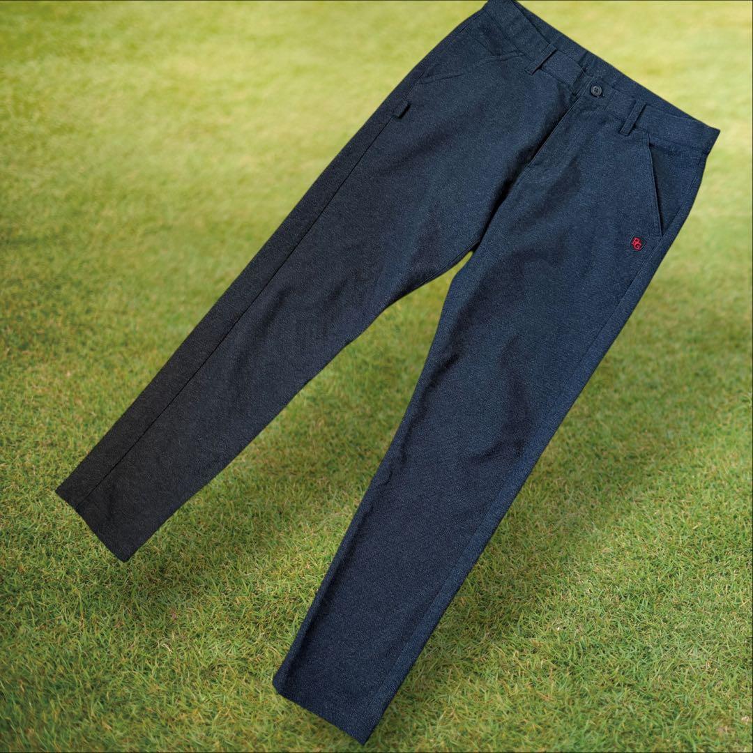 パーリーゲイツ　パンツ　L〜XL相当 グレー　コットン素材　チャコールグレー　5