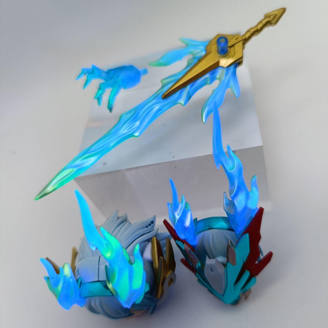 メガミデバイス　皇巫（オウブ) スサノヲ　蒼轟雷電　塗装完成　コトブキヤ