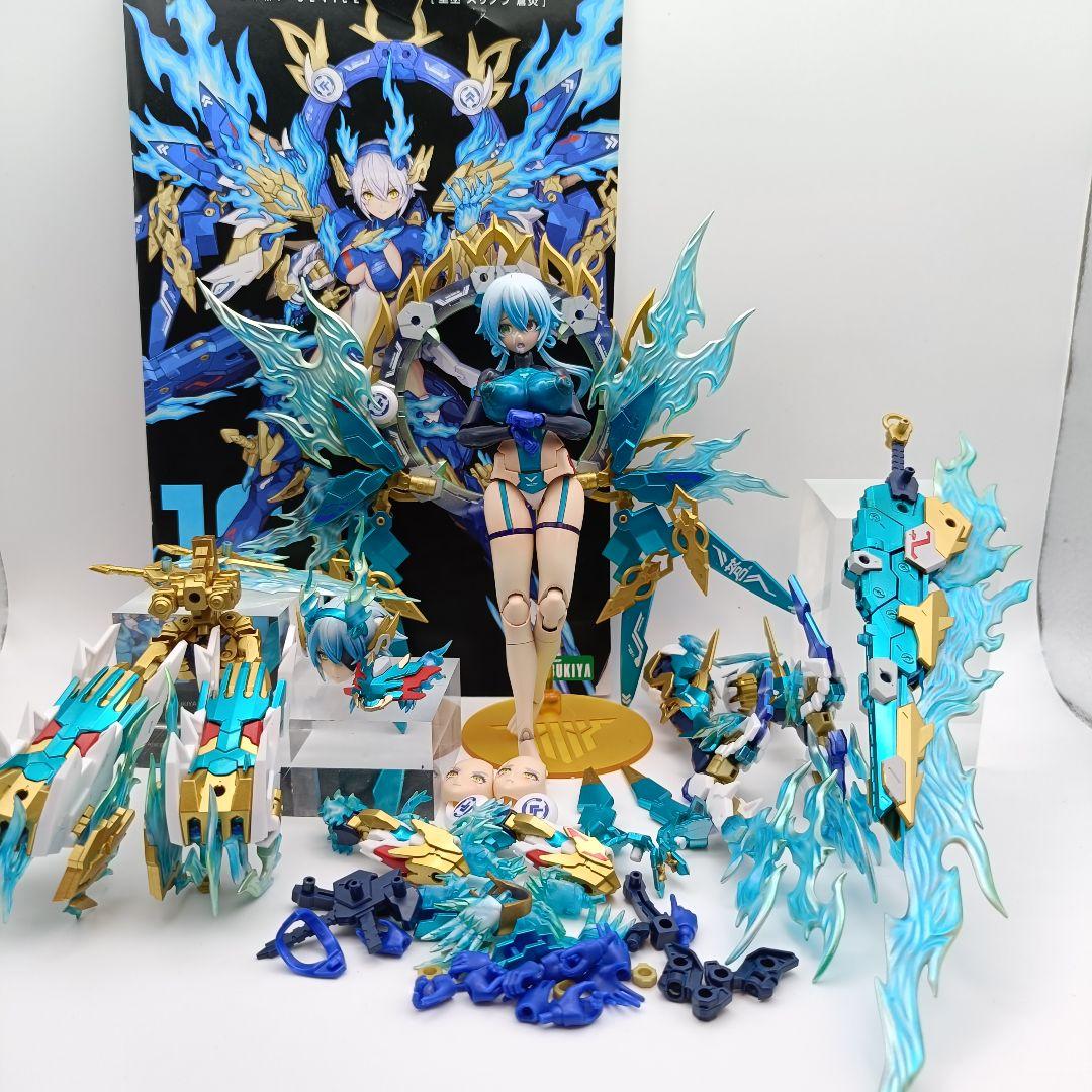 メガミデバイス　皇巫（オウブ) スサノヲ　蒼轟雷電　塗装完成　コトブキヤ