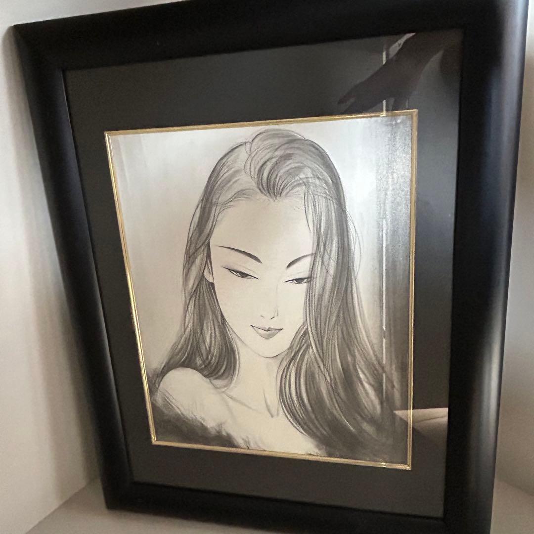 鶴田一郎 まなざし 美人画 ✨