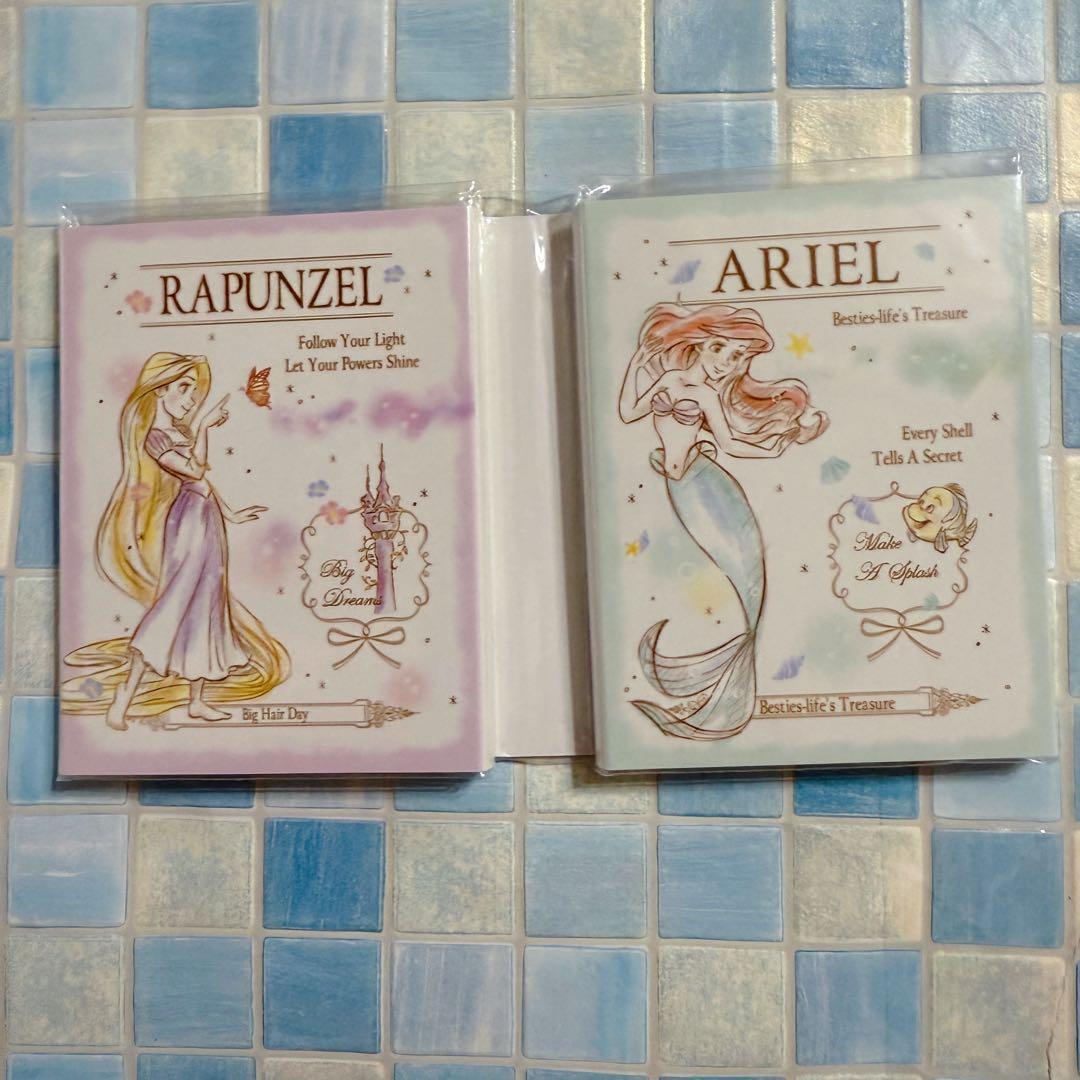ディズニープリンセス　メモ　付箋　3点セット