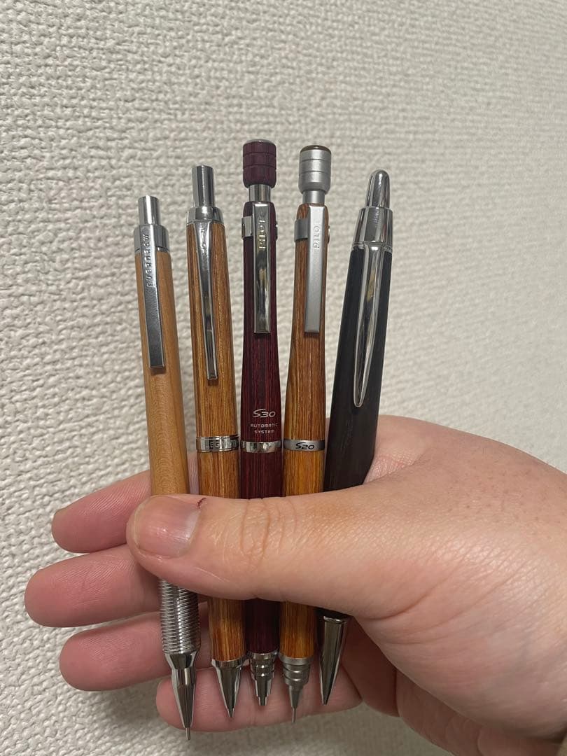 全て美品！木軸シャープペン0.5mm 5本まとめ売り