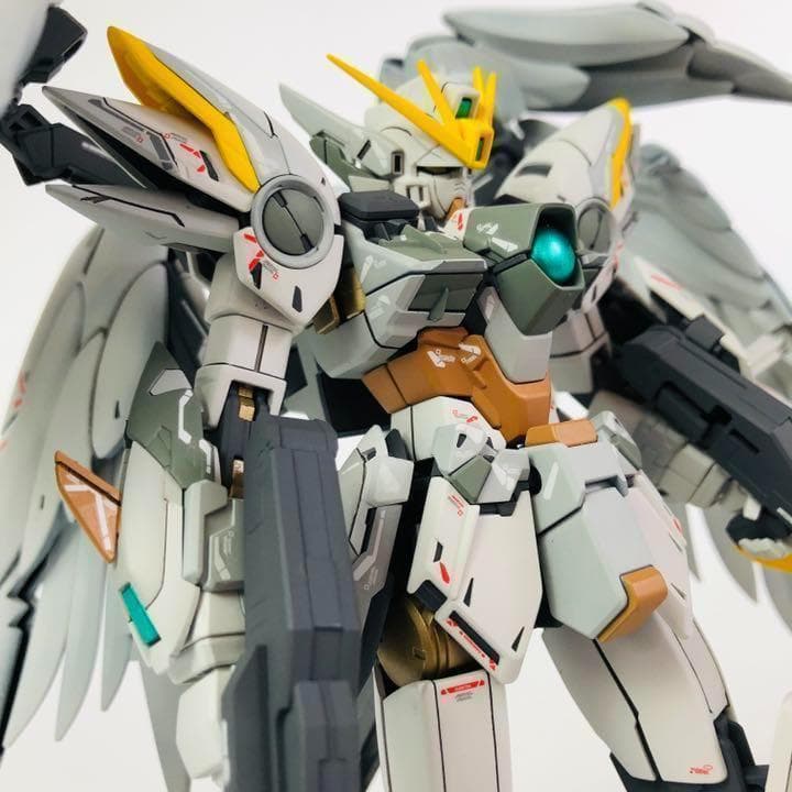 ウイングガンダムゼロ スノーホワイトプレリュード ew ver ka 塗装完成品