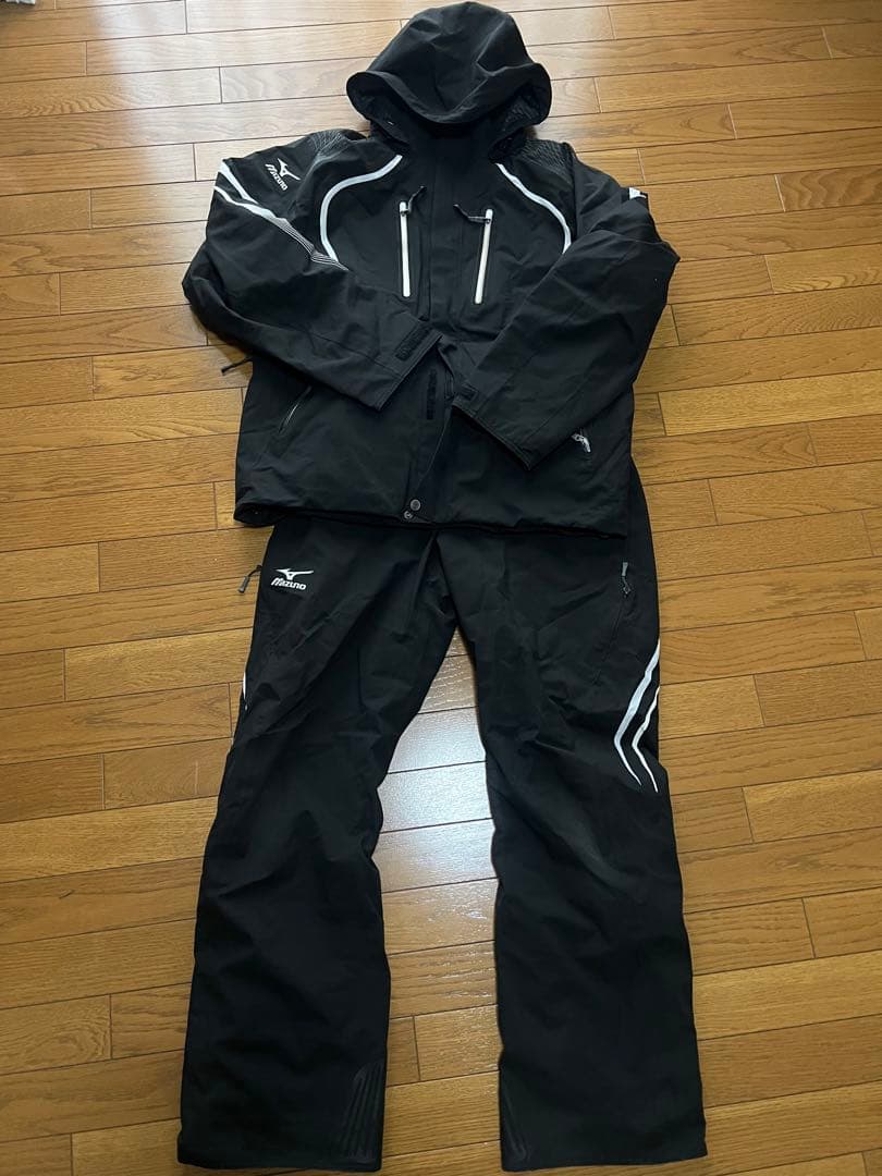Mizuno ブラック スキーウェア フード付き