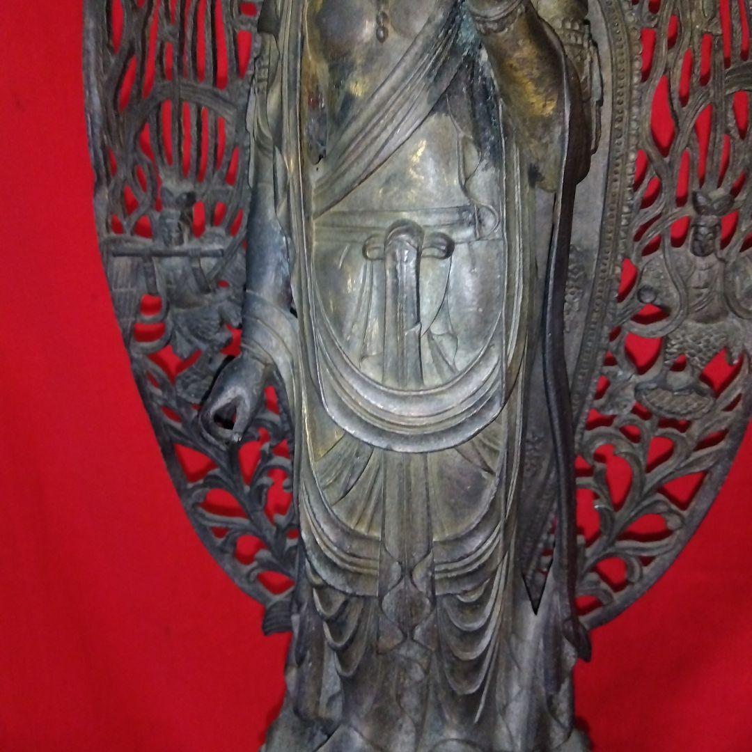 銅造、仏像、美品に近い ５２センチ、二つセット、専用です、