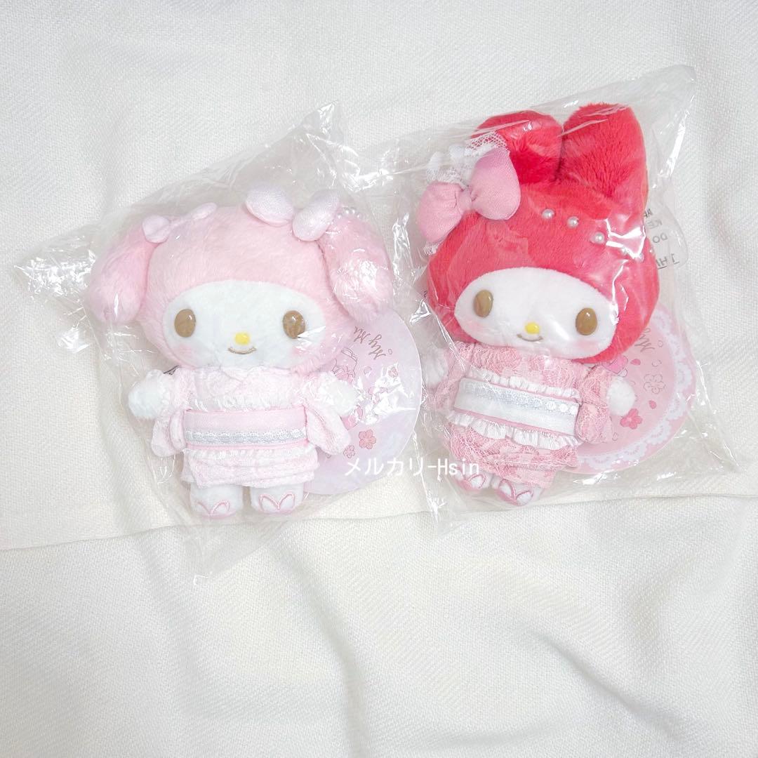 香港 海港城限定 着物 マイメロディ マスコット サンリオ　ぬいぐるみ お顔厳選