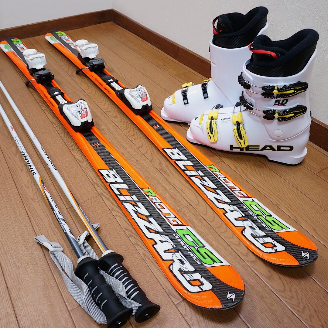 メンテ済 140cm 靴25cm BLIZZARD 中高生向き スキーセット