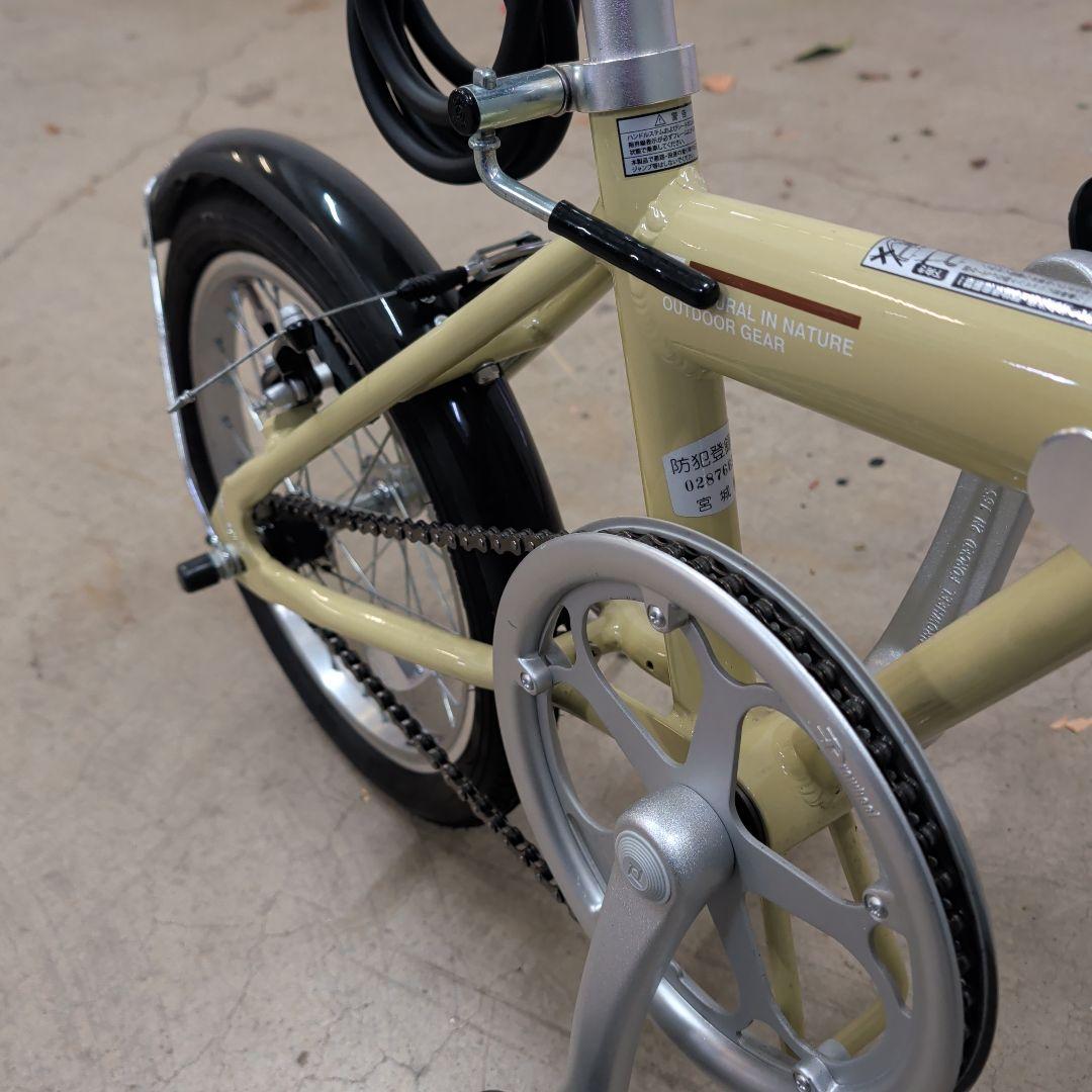 CAPTAIN STAG 折りたたみ自転車 ベージュ