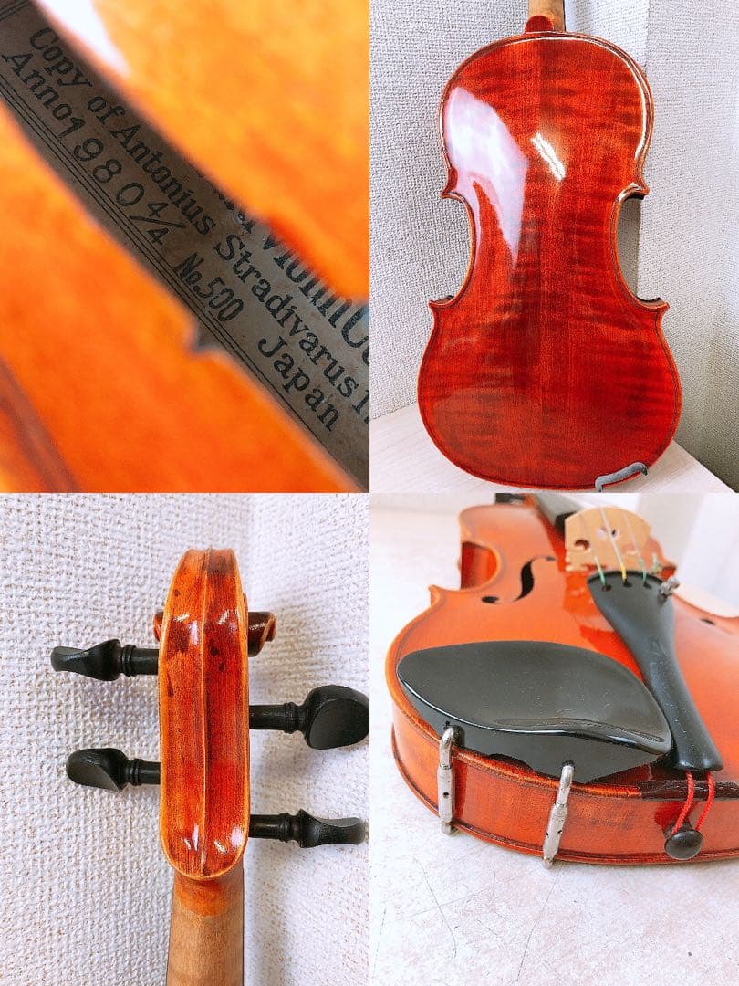 n*o様 杉藤楽弓 バイオリン Suzuki レトロ アンティーク 付属品・ケー