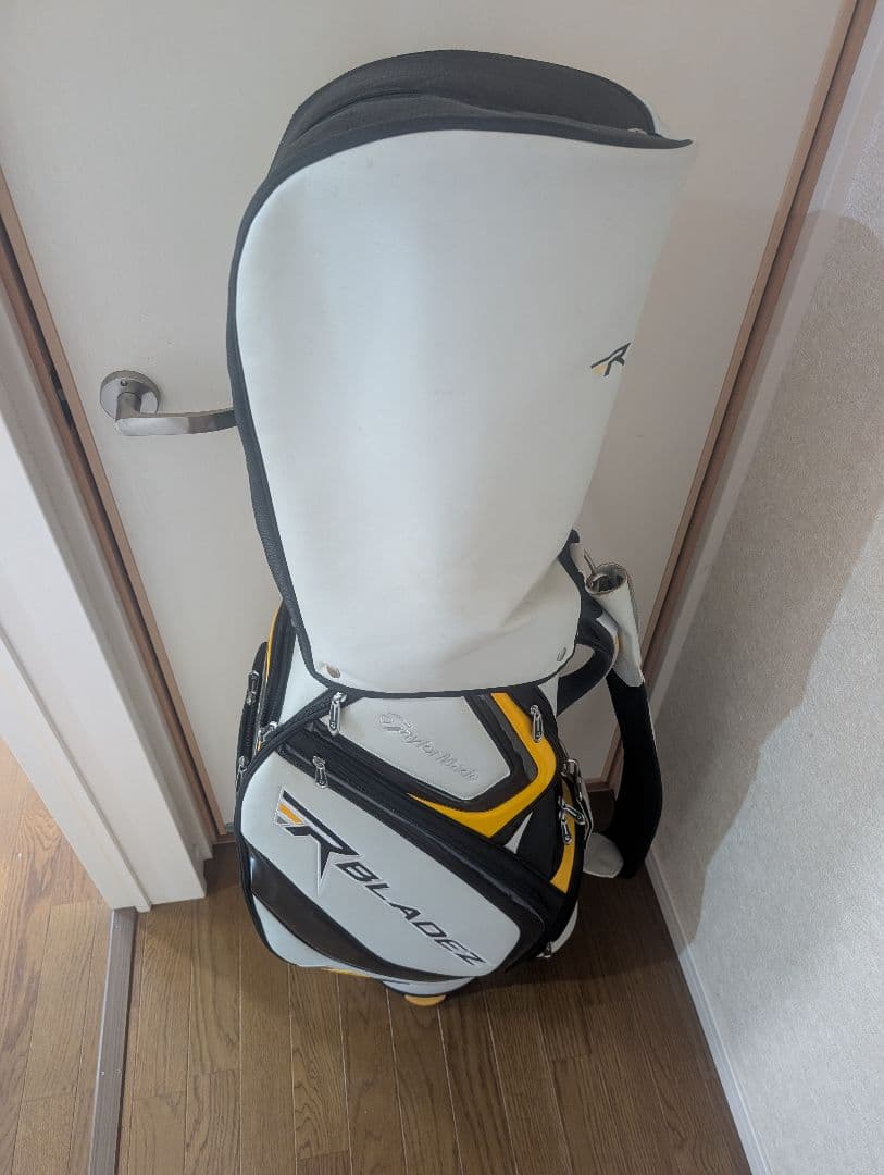 テーラーメイドキャディバッグ ホワイト/イエロー