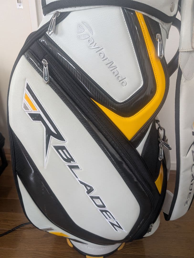 テーラーメイドキャディバッグ ホワイト/イエロー