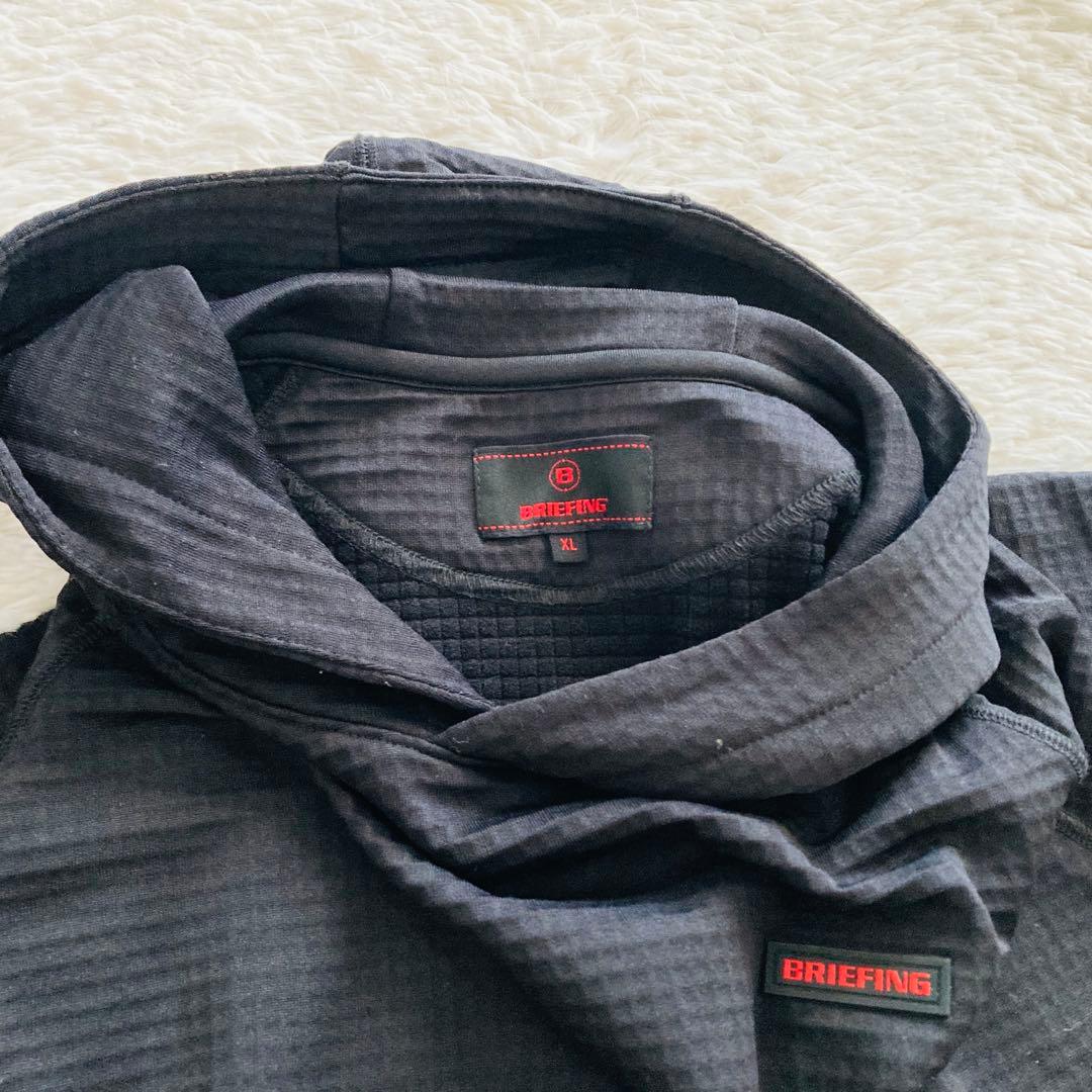 【美品】BRIEFING ブリーフィング ゴルフ プルダウンパーカー ブラック