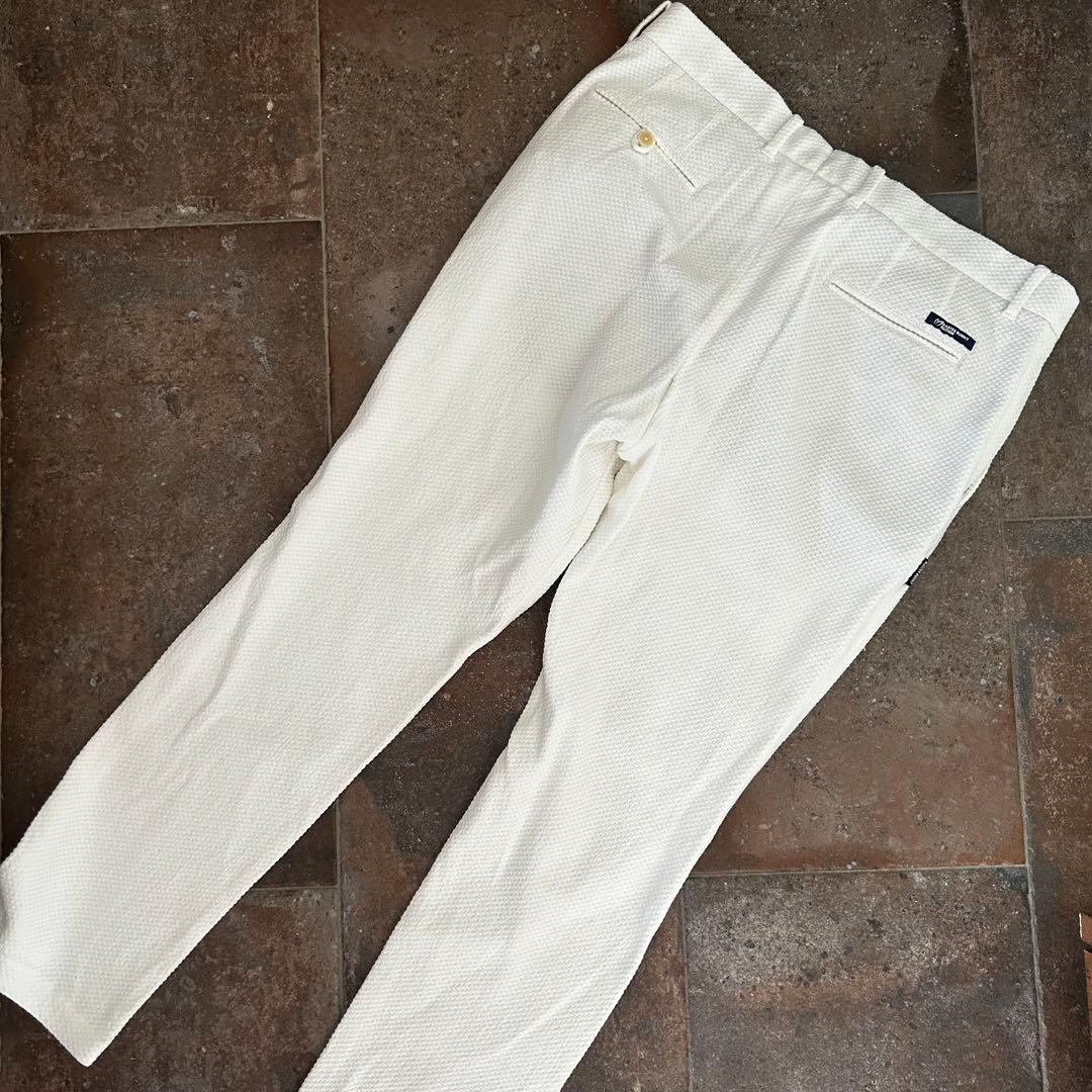 MASTER BUNNY EDITION パンツ　ホワイト　ワッフル生地