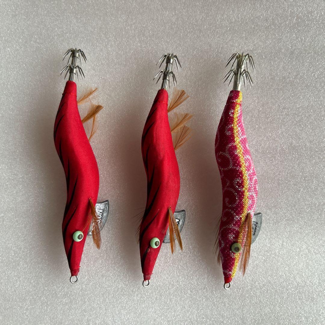 希少　餌木猿3.0 クレナイ/ネイチャー斉藤からくさピンク　美品