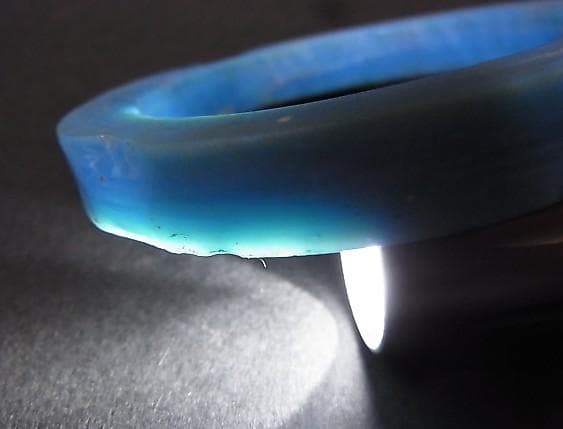 ★R1005★古代　青　ガラス　ブレスレット　ローマングラス　腕輪