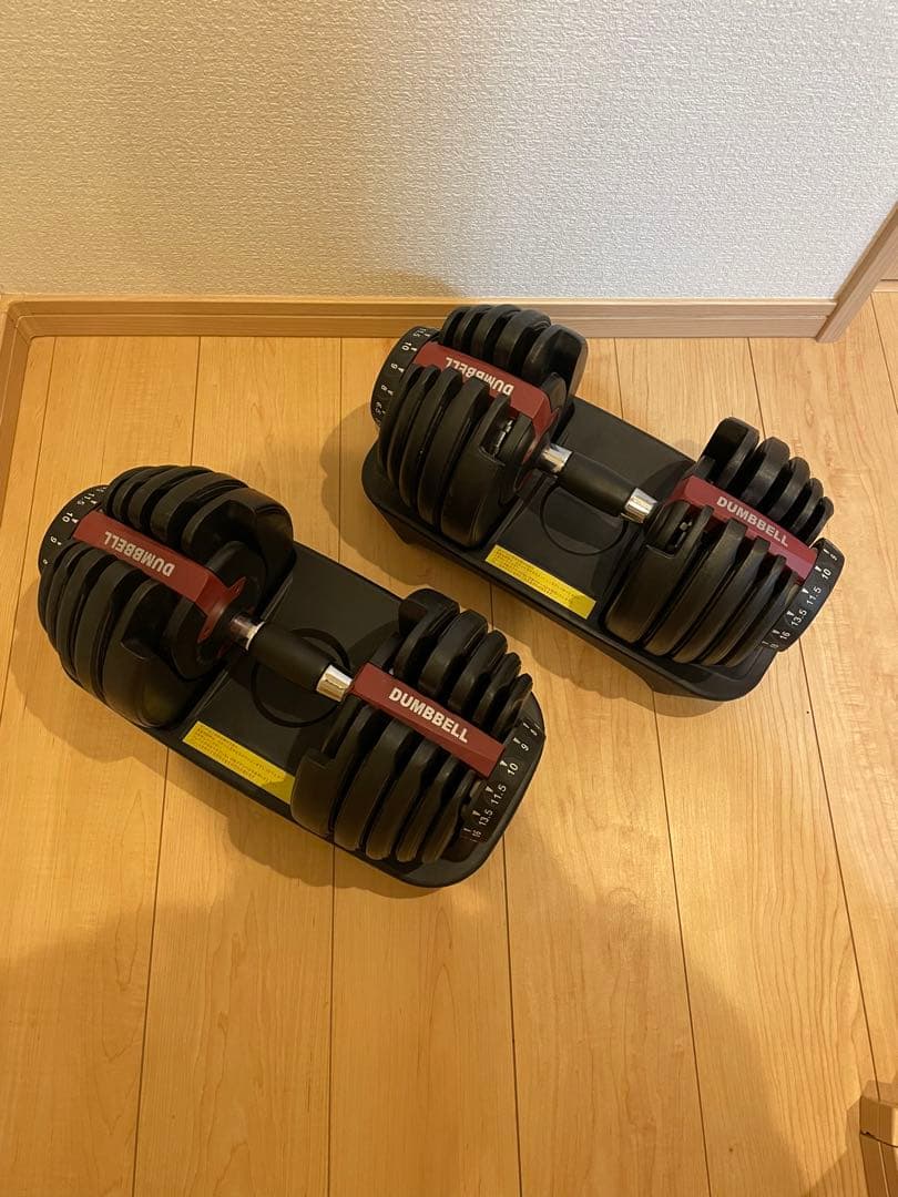 本日限定お値引き！DAMBBELL可変式ダンベル片方24KG×2セット