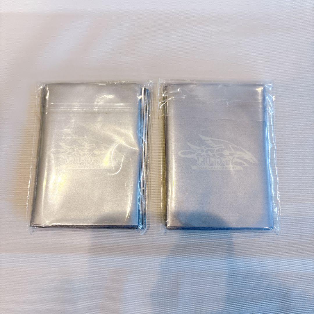 未使用 遊戯王5D's 海外版 スリーブ ティン缶 パープル 40枚×2