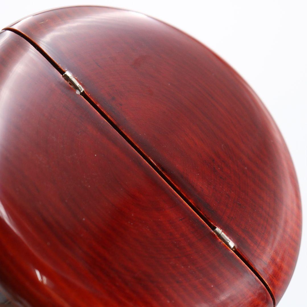 中谷秀斉作 覚々斎好写 老松 薄茶器 壷々青海波仕覆 茶道具　V942　T1