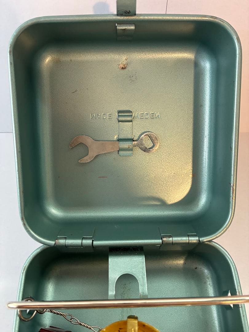 シングルバーナーコンロ ゴールド/グリーン