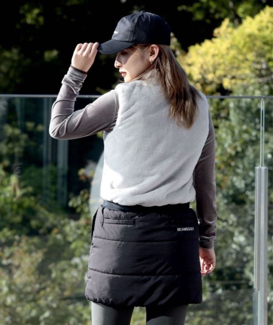 BEAMS GOLF ORANGE LABEL 中綿ボア ドッキング ワンピース