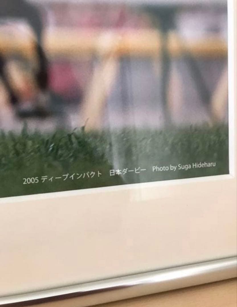 K　競馬　武豊　ディープインパクト　展示写真パネル　直筆サイン入り　武豊展