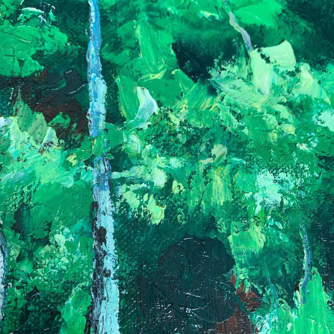 吉田長一氏の志賀高原/直筆サイン？入り/模写