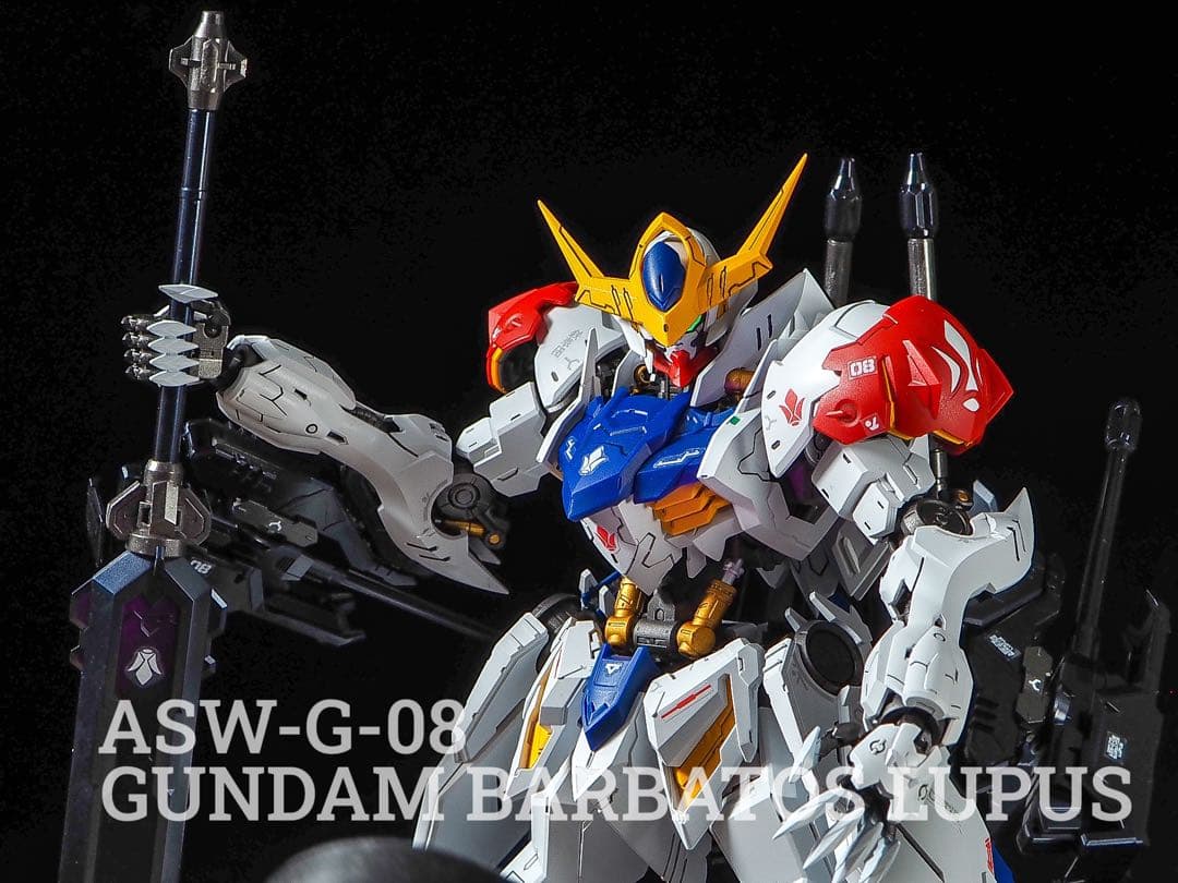 mg ガンダムバルバトスルプス　全塗装　完成品　パイロット塗装　ラスト
