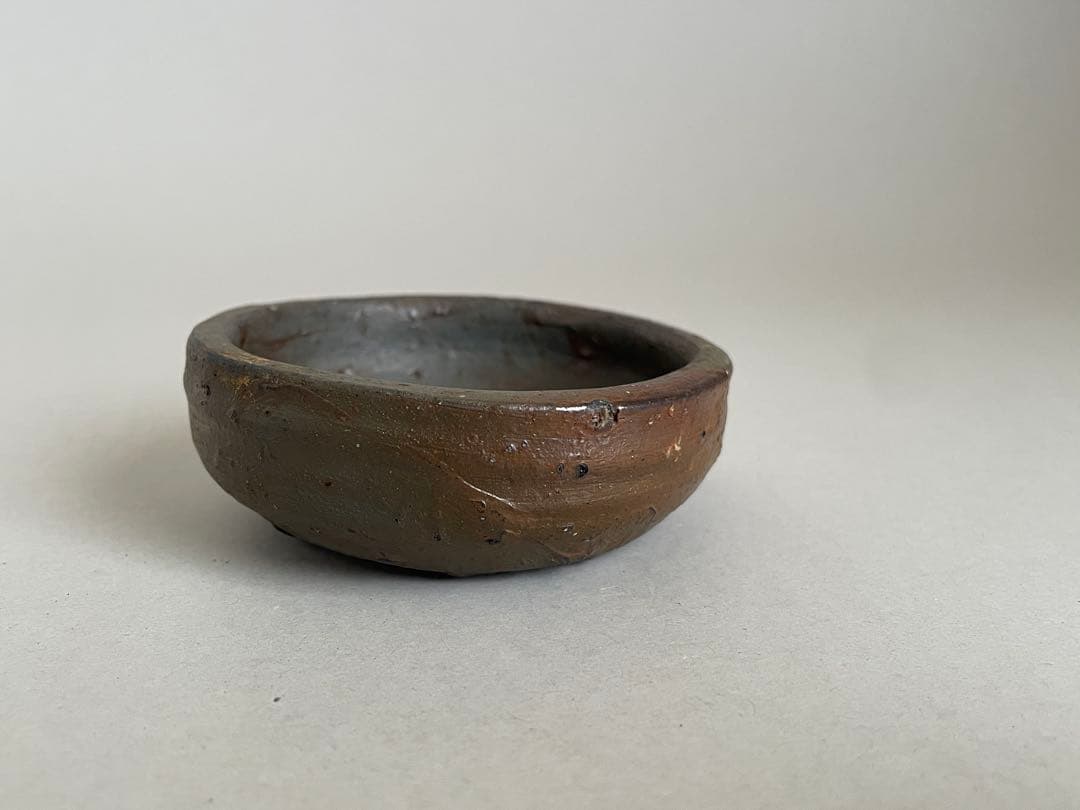 國吉清尚 ぐい呑 酒器 お猪口 やちむん 焼き締め　検索:島武己(武巳) 国吉