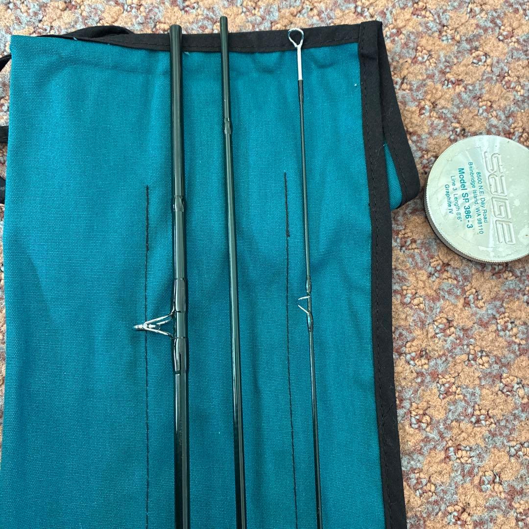 SAGE セージ　フライロッド　SP 386-3 GRAPHITE Ⅳ中古品