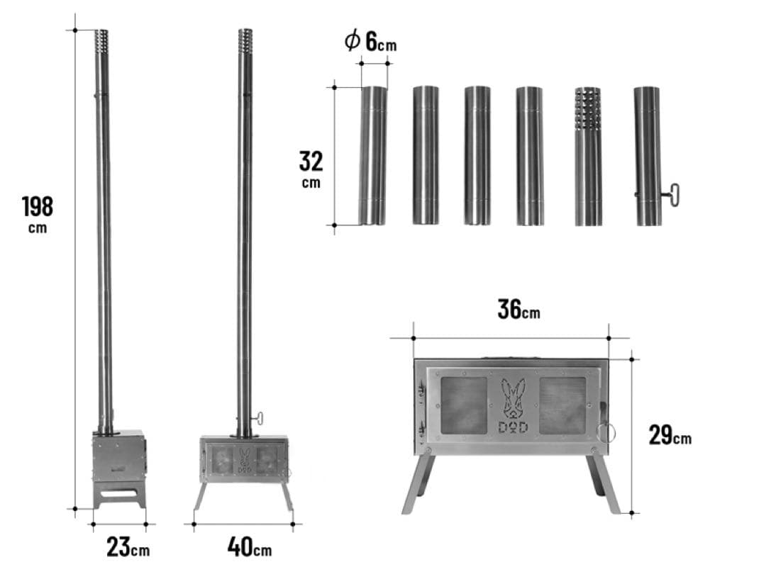 DOD シースルーまきちゃん 薪ストーブ