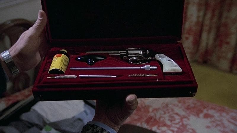 美品　タナカモデルガン　コルトポリスポジティブSP　ニッケル　パール調グリップ付