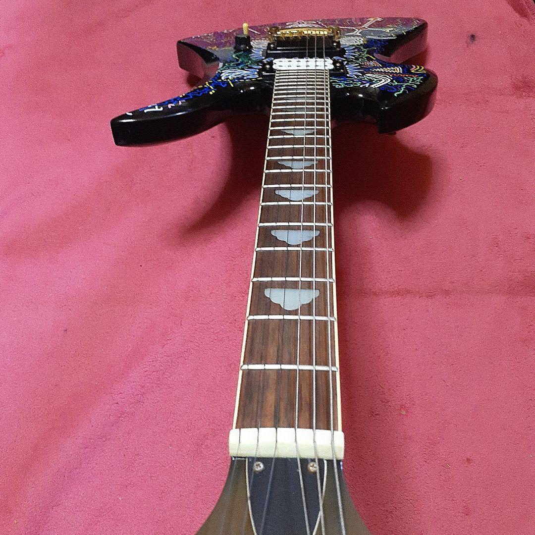 【良・美品】目玉ペイント・hideモデル。モッキンバードエレキギター。