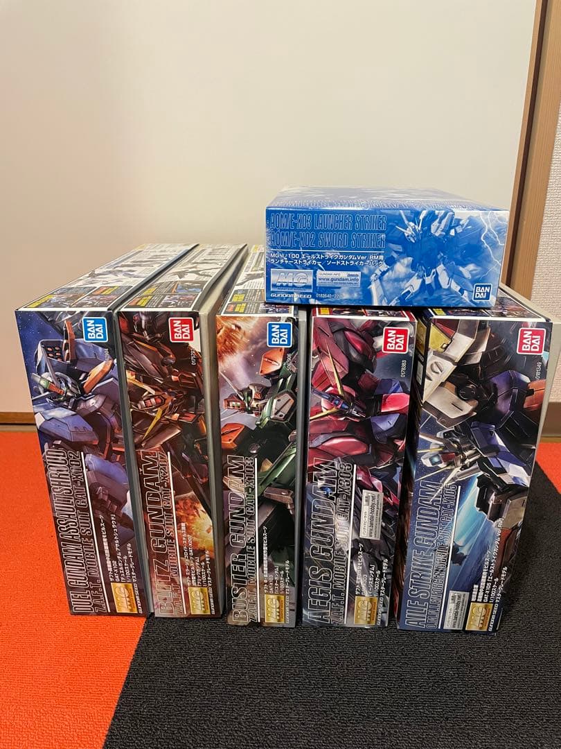 ガンダムSEED GAT-Xシリーズ5体 ソード　ランチャーストライカーパック