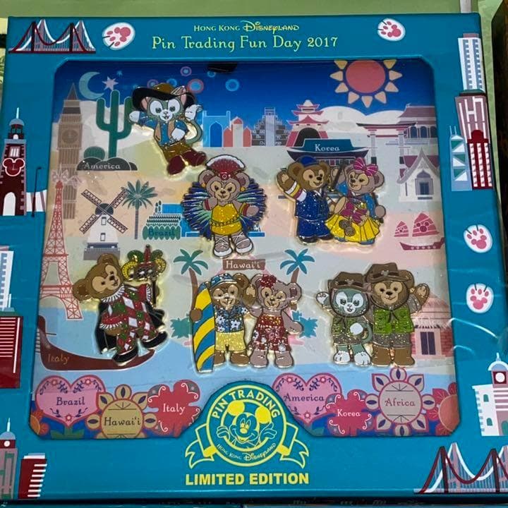【レア】香港 ディズニー ランド　ピンバッジ セット ピントレ