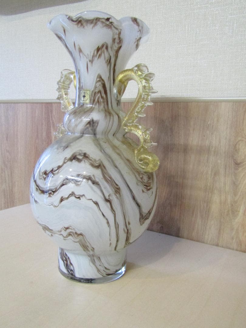 岩田硝子　花瓶　フラワーベース　ヴィンテージ