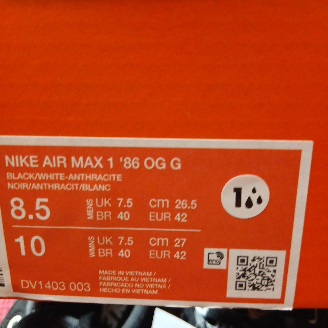 ナイキNIKE GOLF AIR MAX 1 '86 OG G 26.5cm