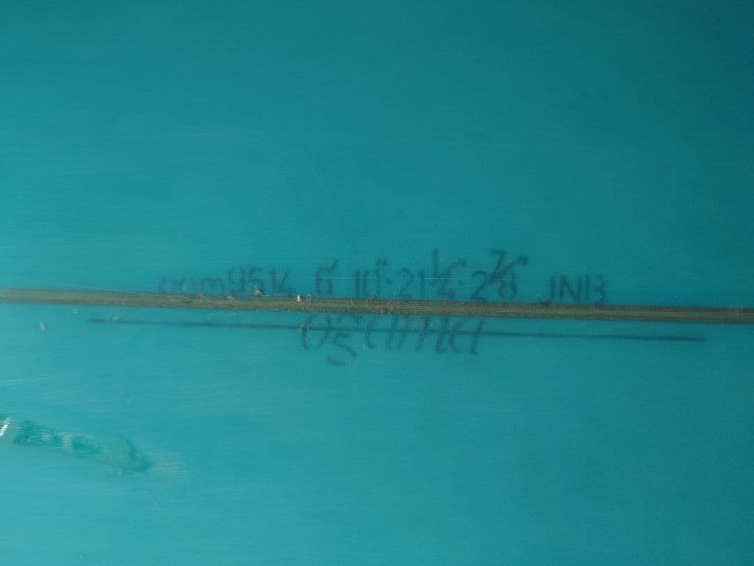 おがまさんシェープ青いミッドレングスボード 6'10x 21\" x 2 7/8\"