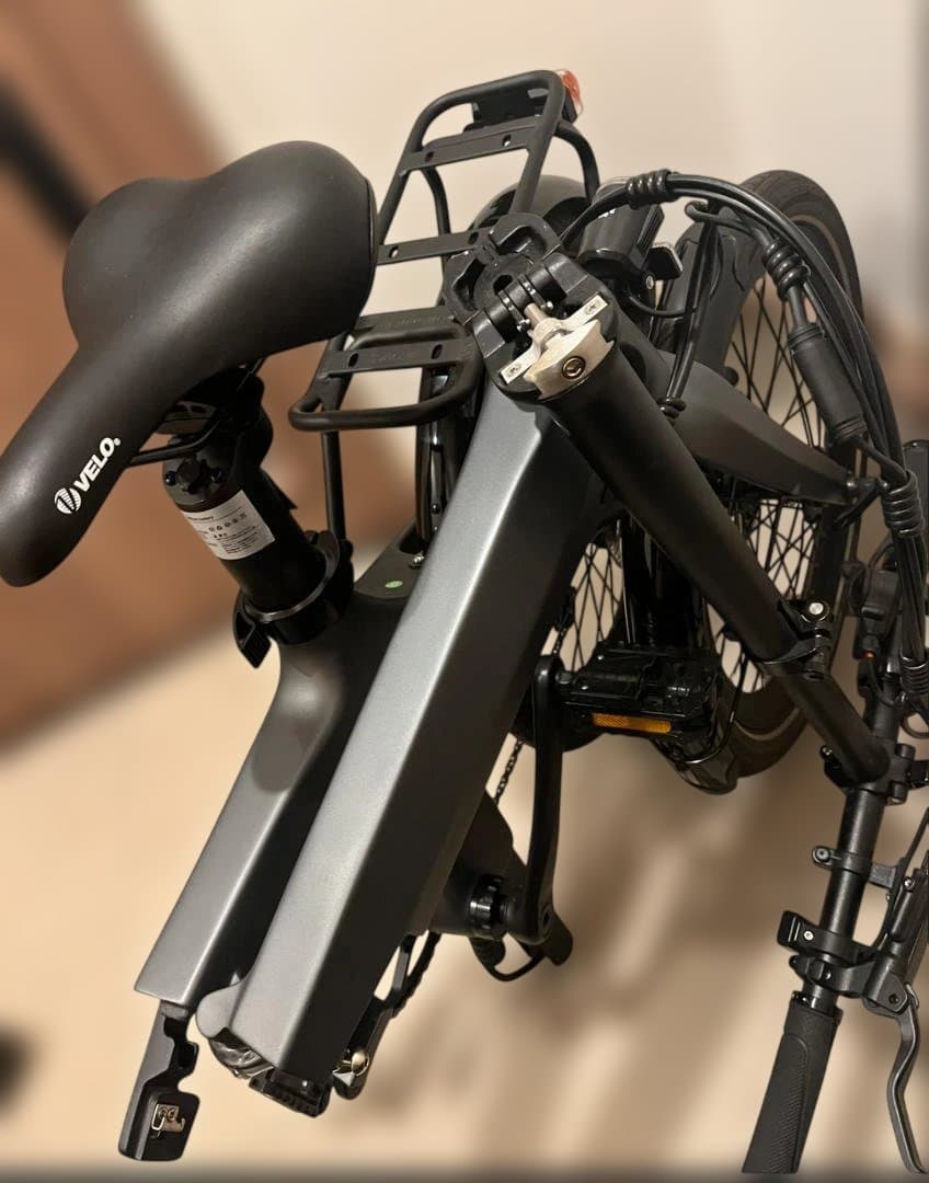 VELMO PEGASUS 電動アシスト折りたたみ自転車 純正リアキャリア付
