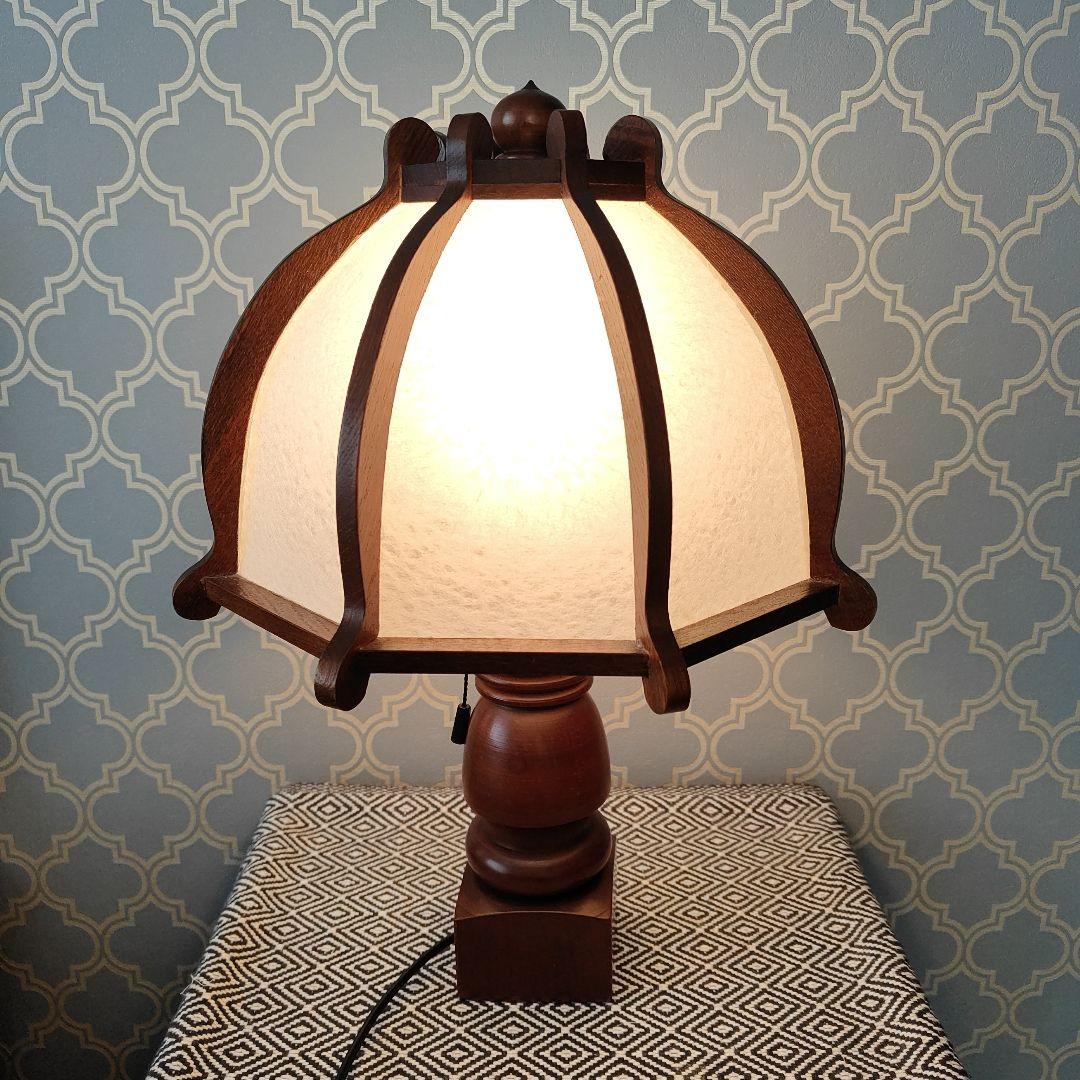 美品　レア北海道民芸家具店　レトロなアンティークランプ