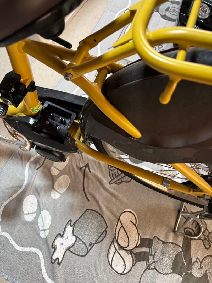 引き取り希望　電動自転車　イエロー
