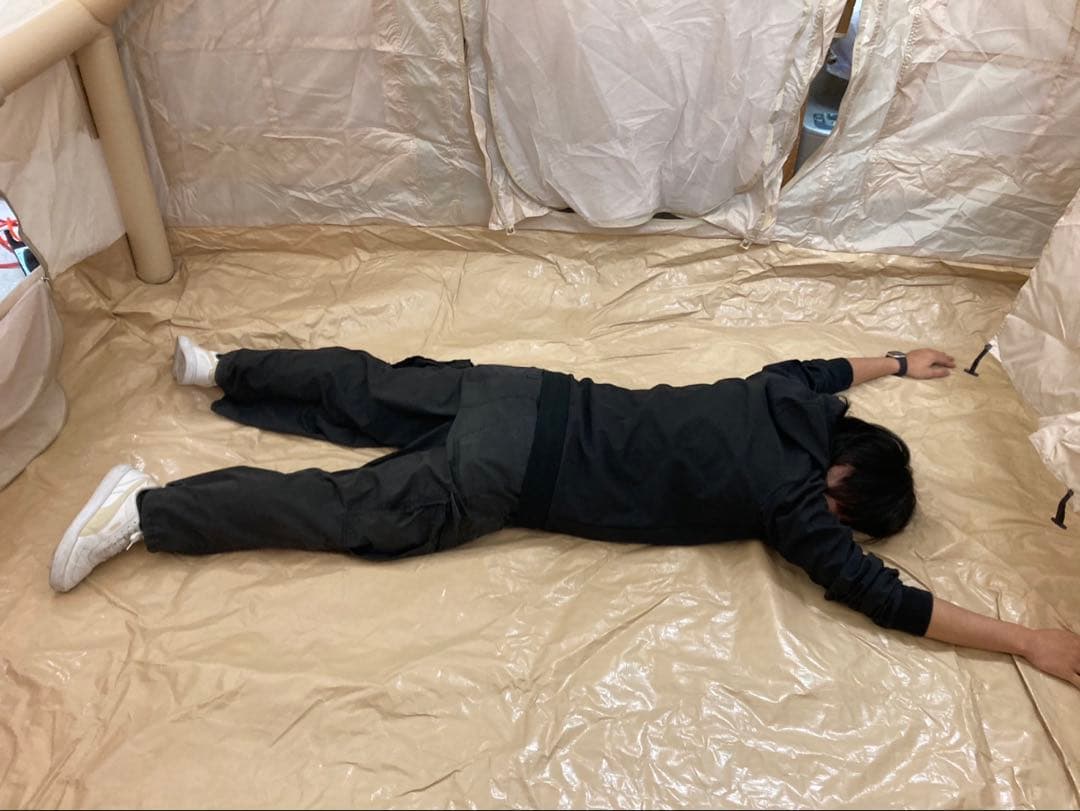 青*髭様 エアーテント 2～6人用 テント大型 キャンプテント 折りたたみ ハン